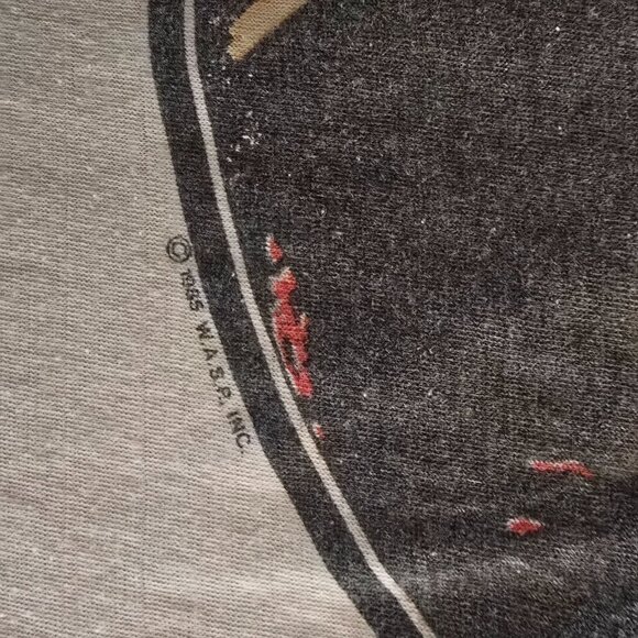 Ultra Rare W.A.S.P. 80s Glam Rock Last Commando Concert/Tour 3/4 Jersey Shirt! - Picture 6 of 16